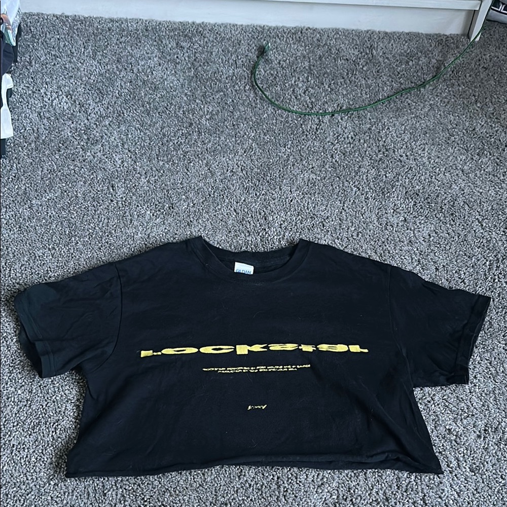 Small post Malone rockstar cropped tee